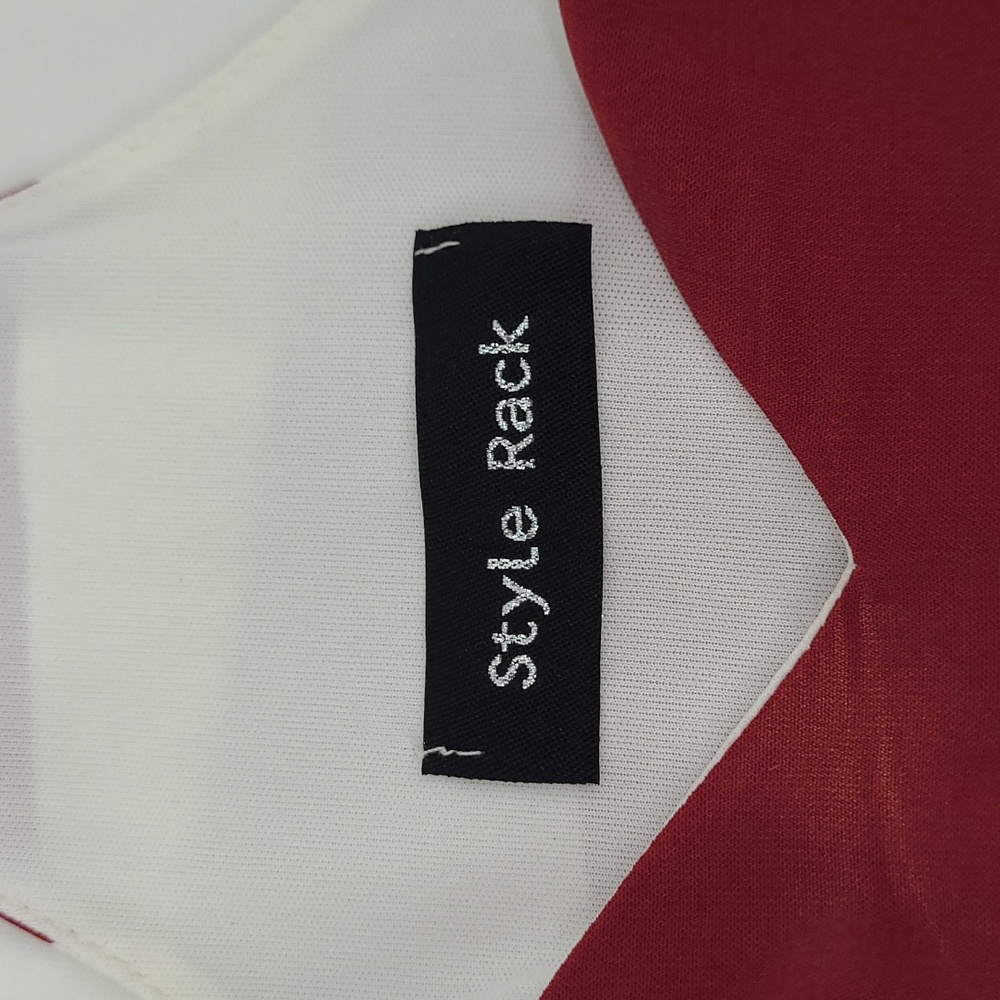 Style Rack Red White Striped Racerback Mini Dress SD3285-B Small - Picture 4 of 7